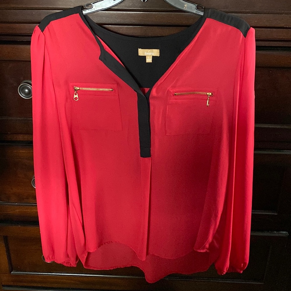 Red/Black blouse